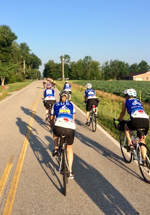 Riding with the SOBs on the MS 150 bike ride fundraiser