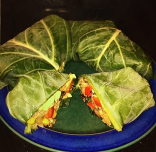 collard greens wrap veggie challenge