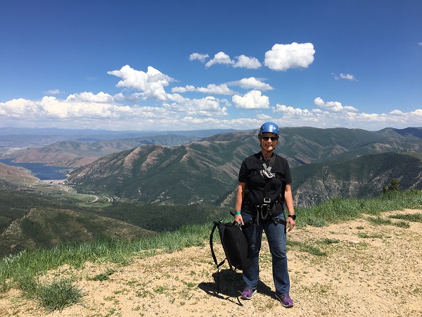 Meeting new challenges zip lining in Utah