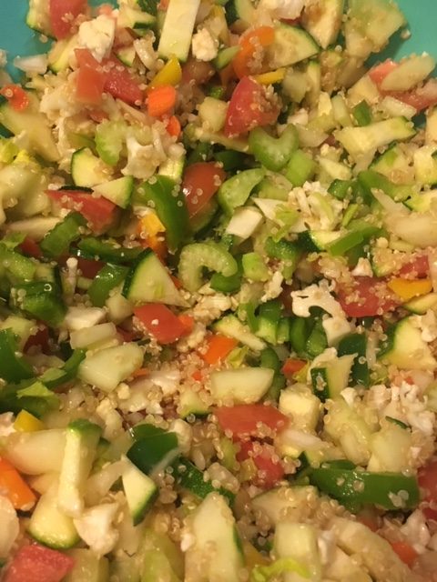 Cucumber Tomato Quinoa Salad