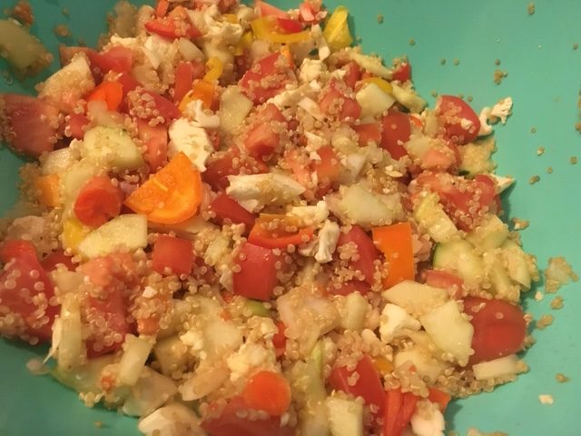 Cucumber Tomato Quinoa Salad