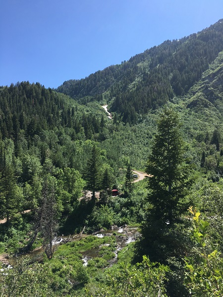 New challenges hiking to Stewart Falls in near  Provo Utah
