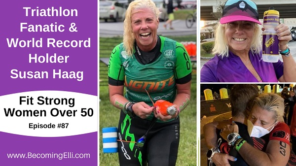 Triathlon Fanatic and World Record Holder Susan Haag - 87 be