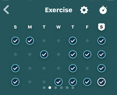 exercise calendar