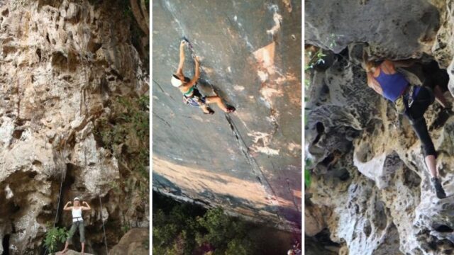 Rock climbing and yoga