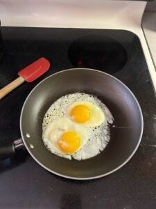 Eggs are a delicious, nutritious meal - fried